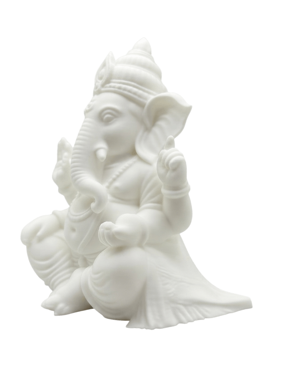 Estatua Sentada de Lord Ganesha 15x9.8x12 cm | Decoración