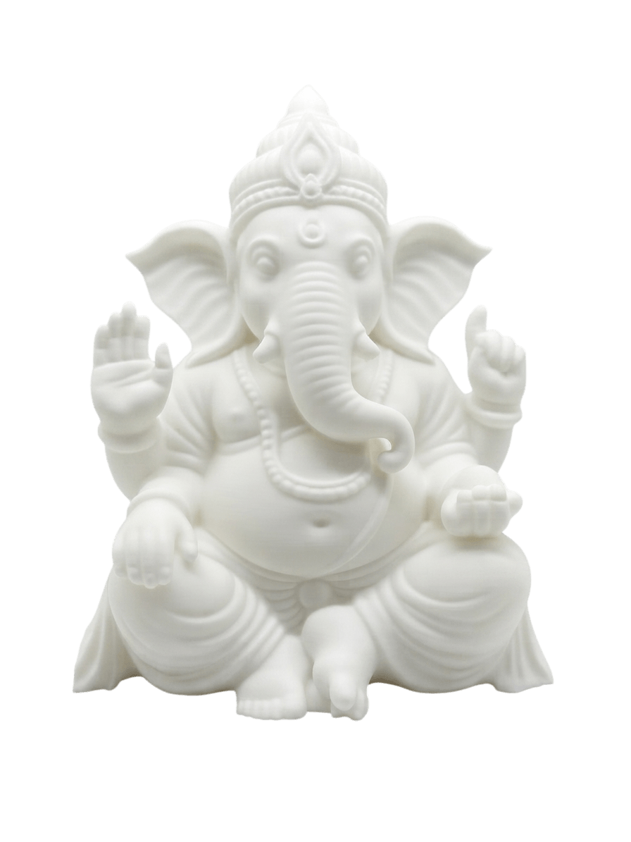 Estatua Sentada de Lord Ganesha 15x9.8x12 cm | Decoración