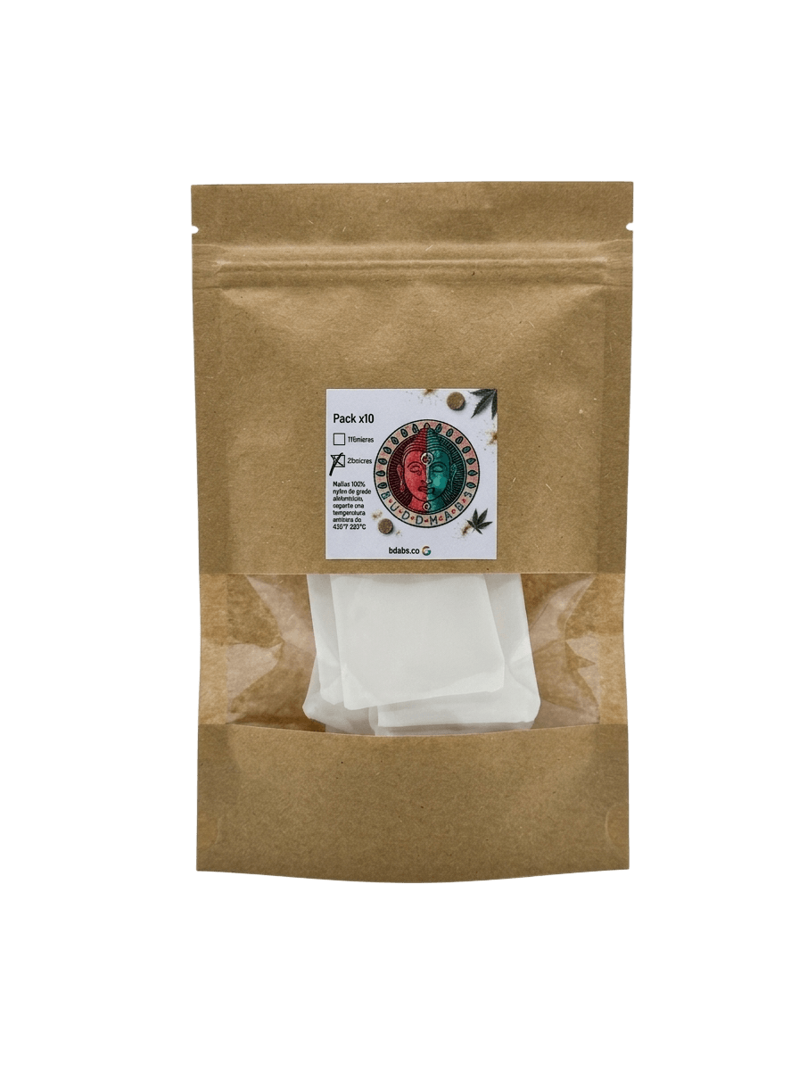 Pack x 10 Mallas para Hash Rosin 4.5x10 cm  25u